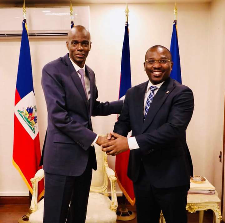 Jovenel Moïse et le PM a.i Claude Joseph 