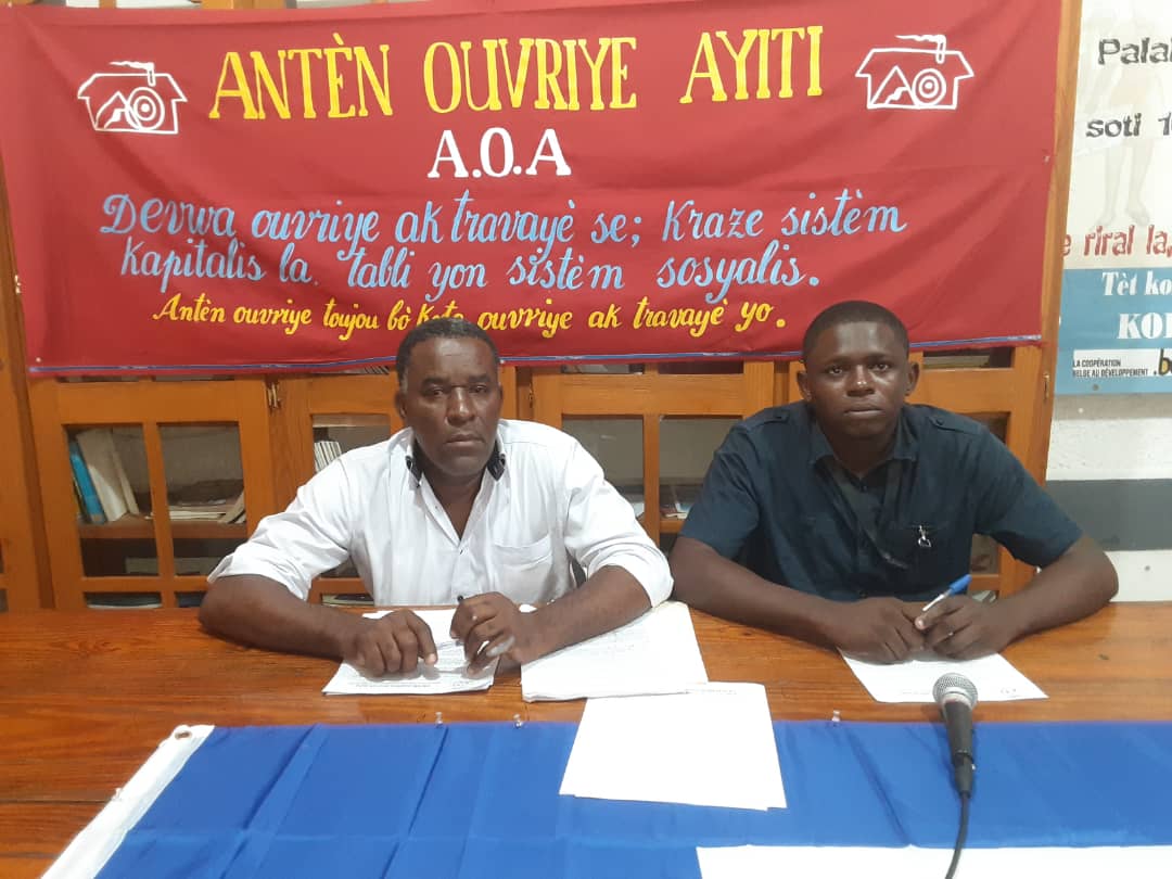Antèn Ouvrye Ayiti  en conférence 