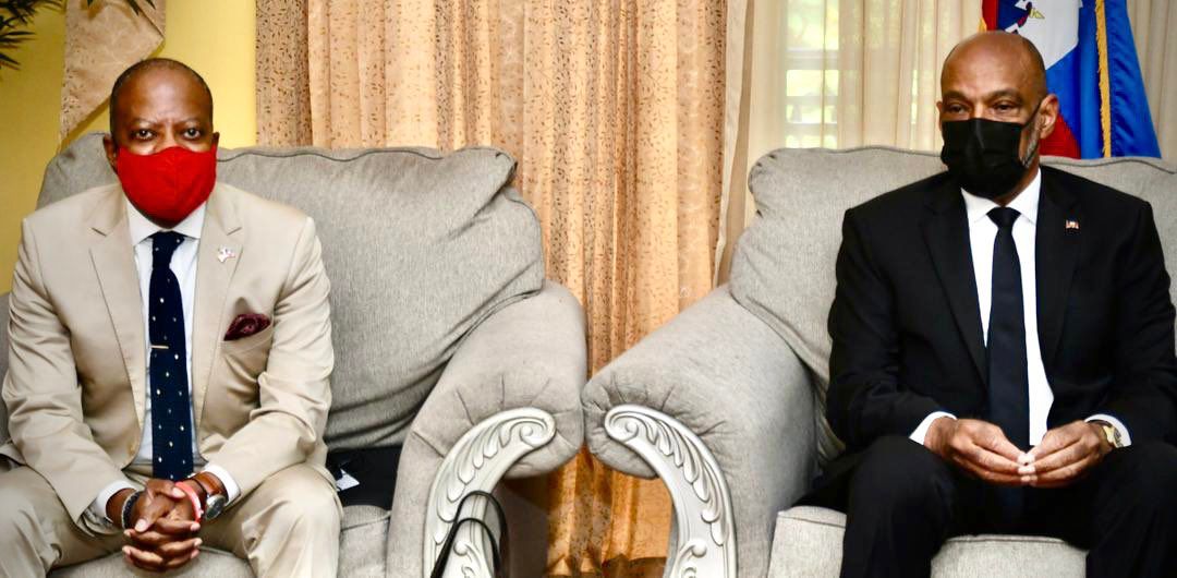 PM Ariel Henry et SE Adjoint Todd Robinson 