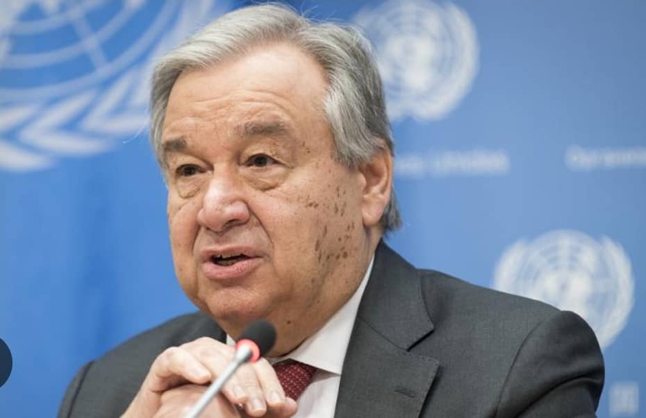 Antonio Guterres, Sec Général de l'ONU