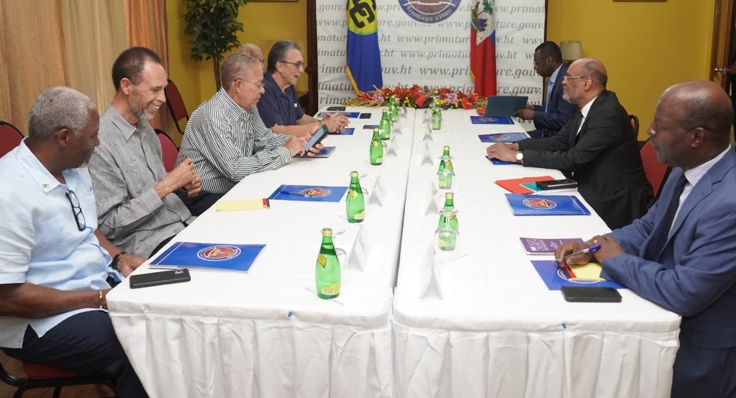 La délègation de la Caricom avec Ariel ( archives)