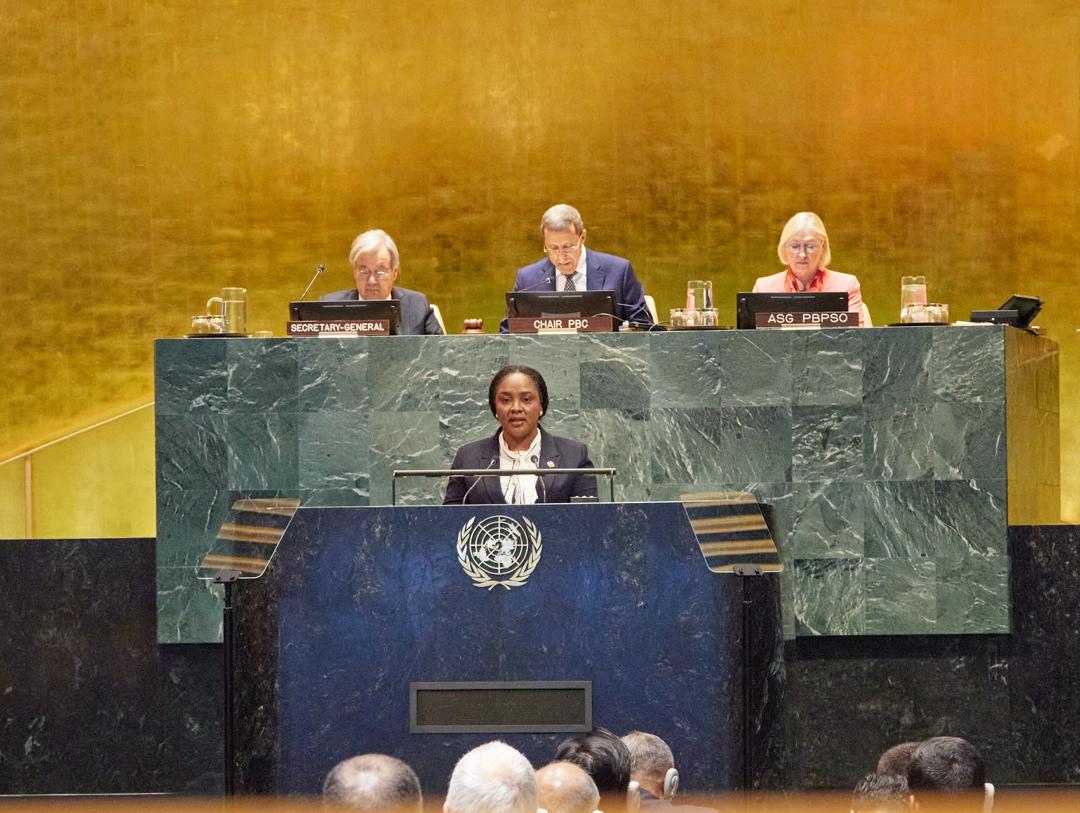 Dre Sandra Paulémon à l'ONU