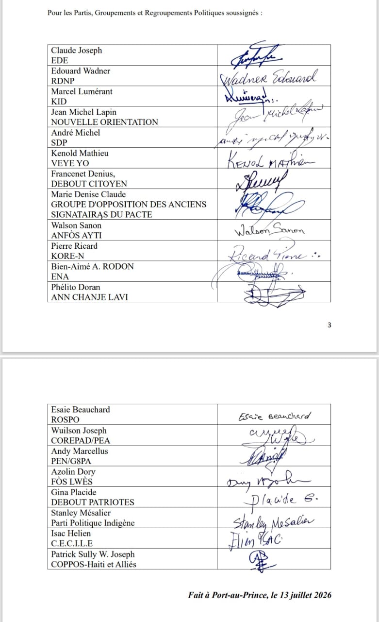 Des groupements et regroupements politiques et appellent à la clarification