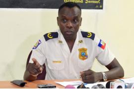 Commissaire Michel Ange Louis Jeune, porte-parole.