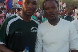 Jhonny Descollines et un ami( Photo archives) 