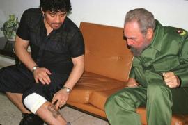 Maradona et Fidel Castro 