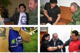 Maradona et ses leaders de gauche