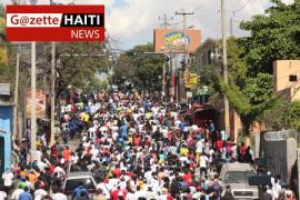 Une vue de la marche à Nazon 
