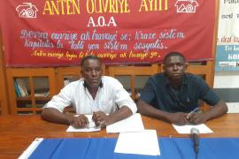Antèn Ouvrye Ayiti  en conférence 