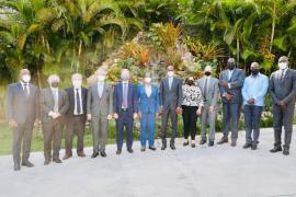 Jovenel Moïse et la délégation de l'OEA 