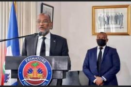Le Pm Ariel Henry installant les membres du CSPJ 