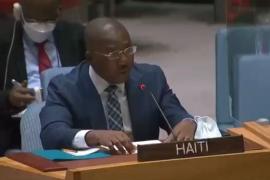 Le chancelier Claude Joseph à l'ONU