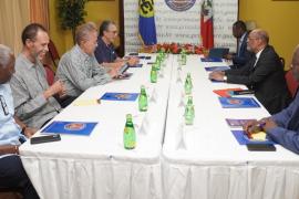 La délègation de la Caricom avec Ariel ( archives)